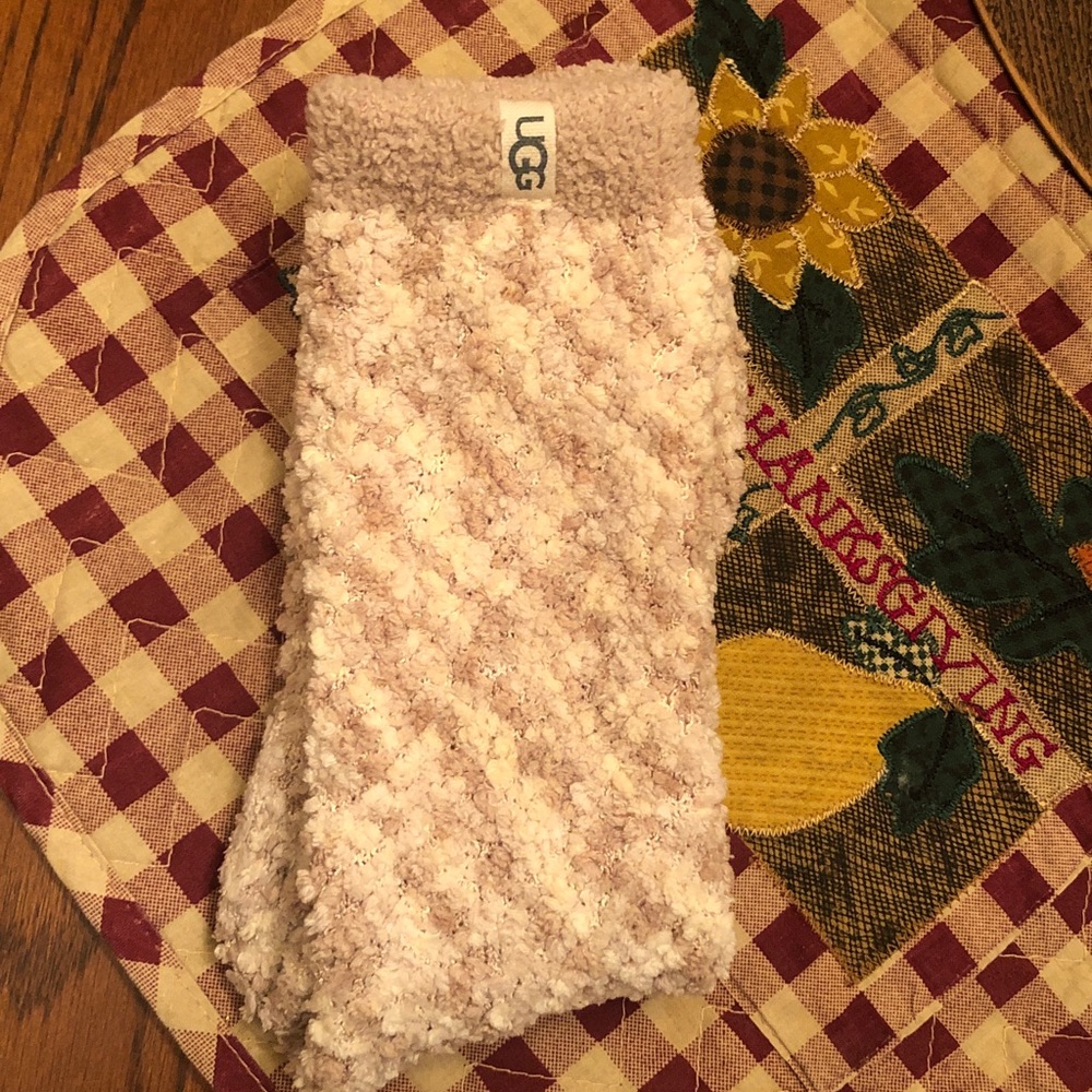 UGG Soft Cream Knit Socks